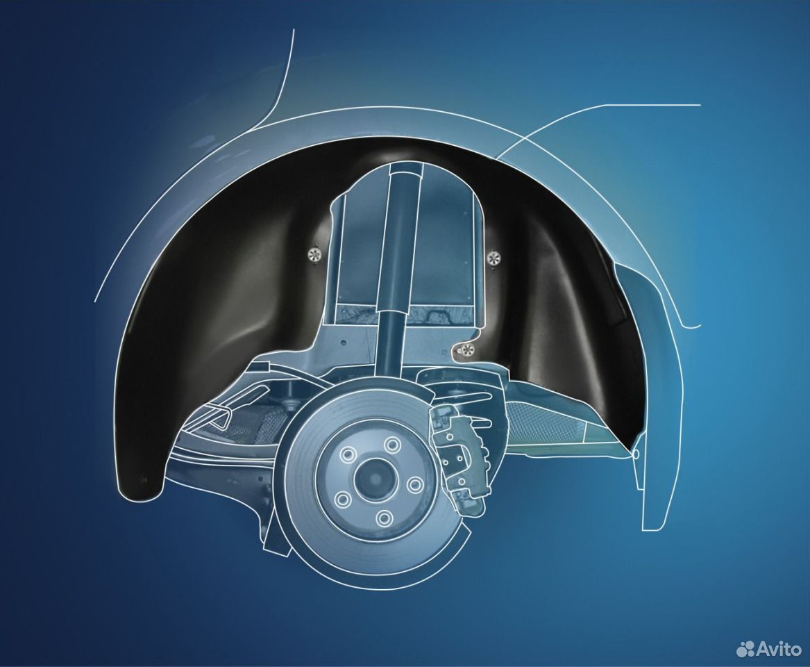 Подкрылки задние на chevrolet Lacetti