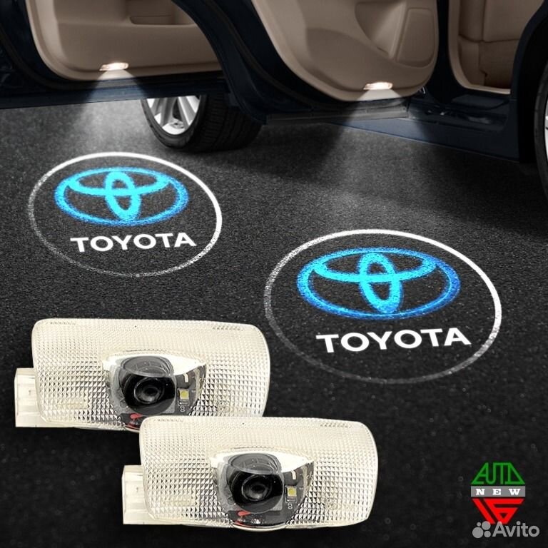 Штатная подсветка дверей Тойота Хайлендер - Toyota