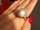 Кольцо бриллианты жемчуг объявление продам