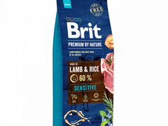 Brit Sensitive сухой корм для собак, Ягнёнок 18 кг