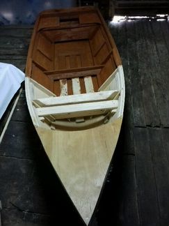 Новая самодельная 2хместная лодка из водостойкой ф