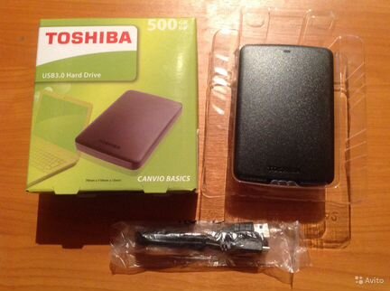 Переносной жесткий диск Toshiba 500 Gb Canvio Basi