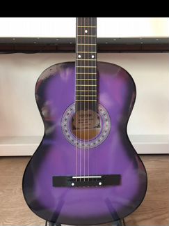 Гитара новая фиолетовая для обучения