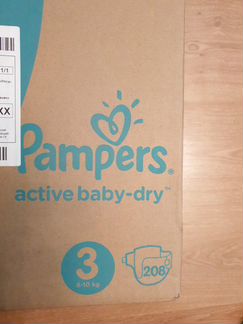 Подгузники Pampers active baby-dry 3 (6-10кг)