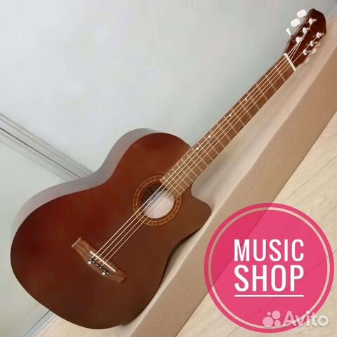 Гитара новая акустическая с широким грифом