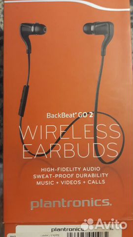 Беспроводные наушники Plantronics BackBeat Go2