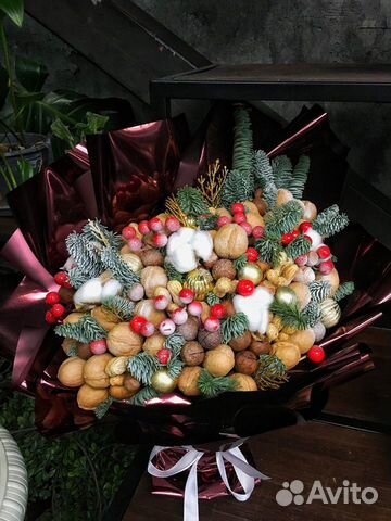 Новогодний Букет Из Орехов