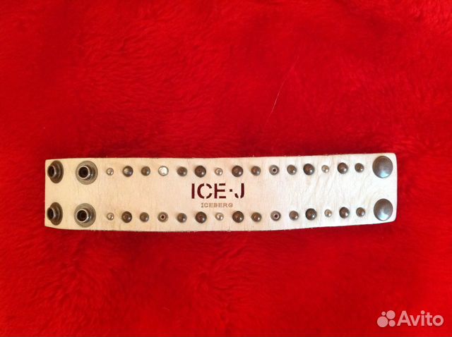 Белый кожаный браслет Iceberg