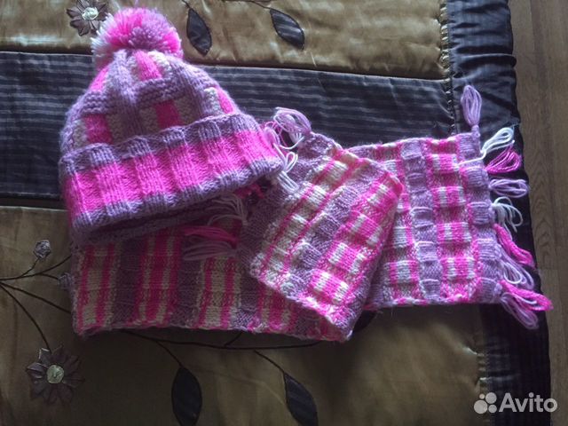 Шапочка с шарфиком