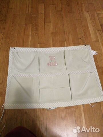 Органайзер (кармашки) для детской кроватки