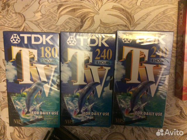 Видеокассеты Sony, TDK