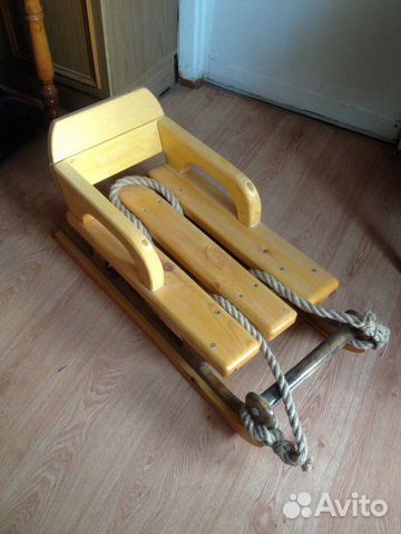 Детские санки дерево