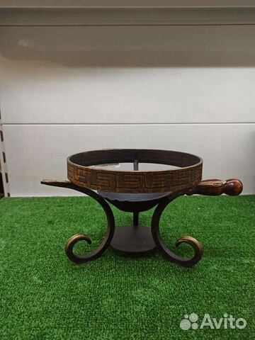Подставка по садж кованная с ручкой