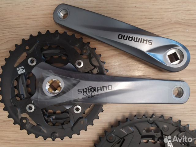 Система, шатуны shimano М3000 под квадрат Новая