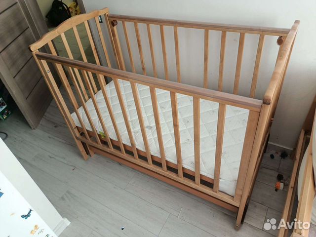 Кроватка детская Кристина С-619 с матрасом