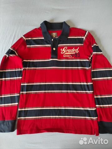 Рубашка с длинным рукавом красная