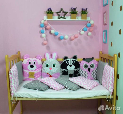 Бортики в кроватку