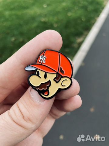 Super Mario New York Yankees Pin
