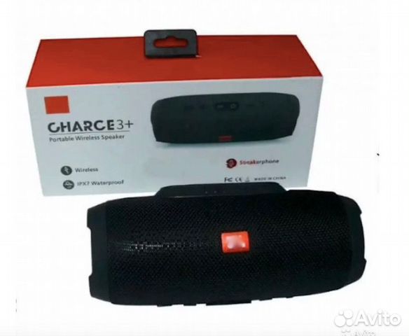 Беспроводная портативная колонка Сharge+ чёрная