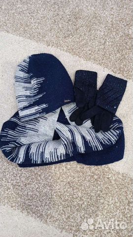 Комплект шапка и снуд женский