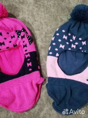 Шапка шлем для девочек(размер 5о-52)
