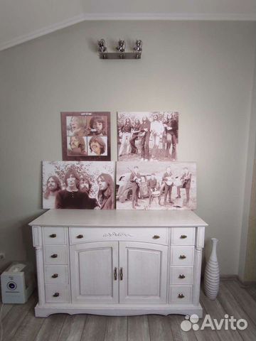 Стильные постеры The Beatles(холст,рама)