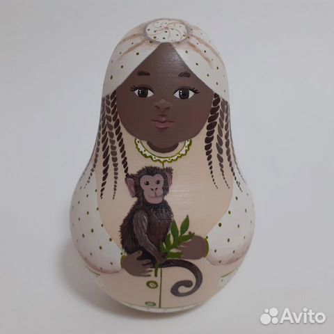 Неваляшка Матрешка 12 см