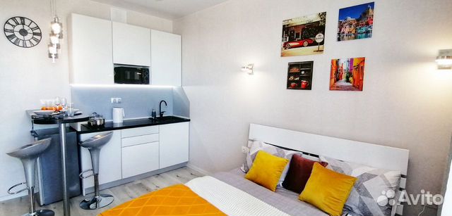 

Квартира-студия, 30 м², 2 кровати