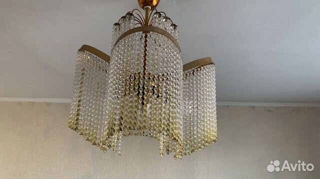 Люстра СССР горный хрусталь
