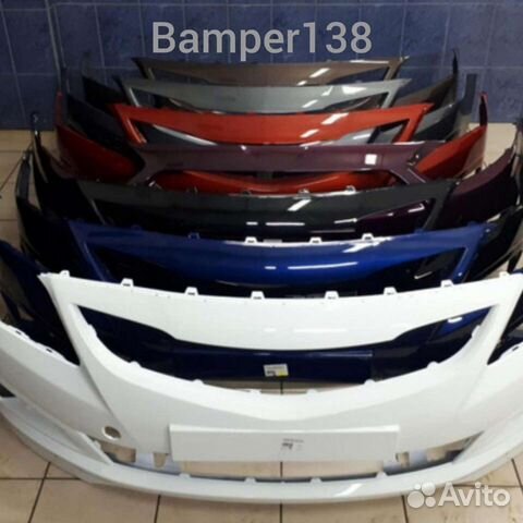 Бампер передний на hyundai solaris