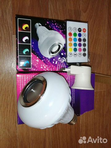 Лампа колонка муз светодиодная диско (новая)