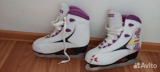 Коньки прогулочные белые женские 38 размер