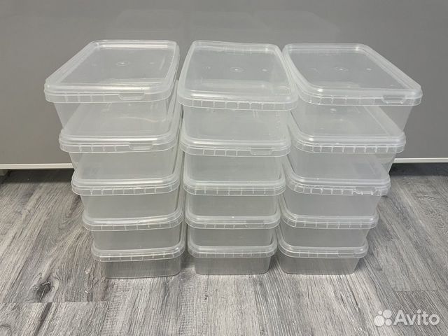 Пластиковая емкость/тара/контейнер 1000мл 15шт