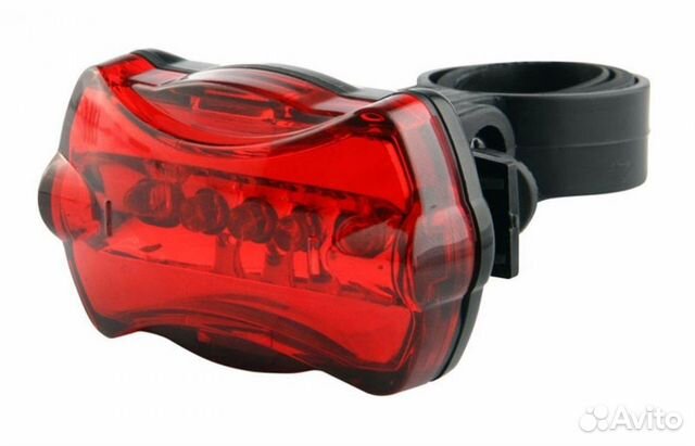 Фонарь на велосипед задний, 5 светодиодов