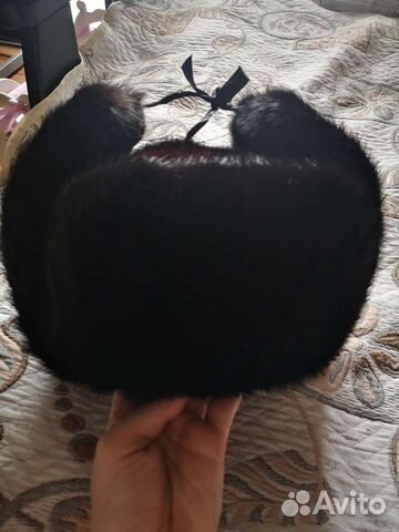 Норковая шапка мужская ушанка