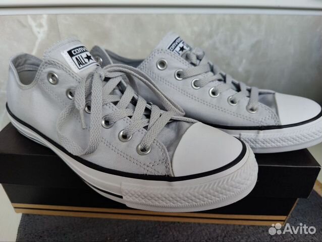 Новые светло-серые кеды converse 40 размера (7uk)