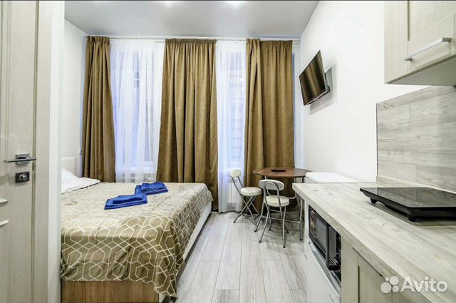 

Квартира-студия, 17 м², 1 кровать