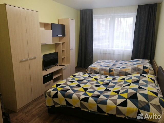 

1-к. квартира, 44 м², 3 кровати