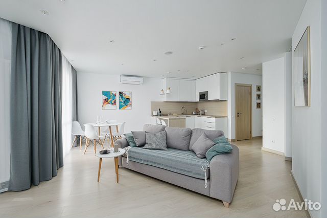 

1-к. квартира, 54 м², 2 кровати