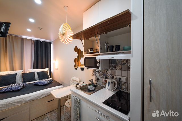 

Квартира-студия, 13 м², 3 кровати