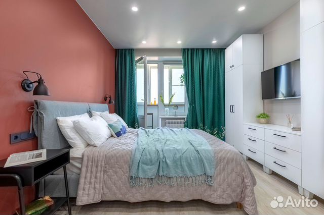 

Квартира-студия, 30 м², 2 кровати