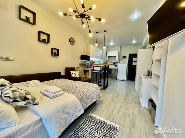 

Квартира-студия, 27 м², 2 кровати