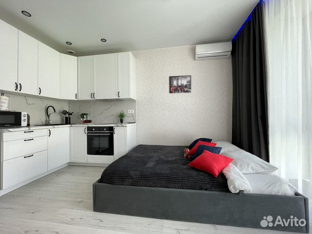 

Квартира-студия, 27 м², 2 кровати