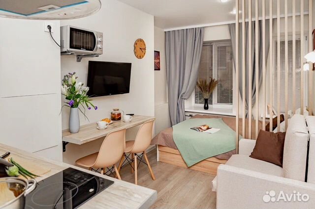 

Квартира-студия, 20 м², 3 кровати