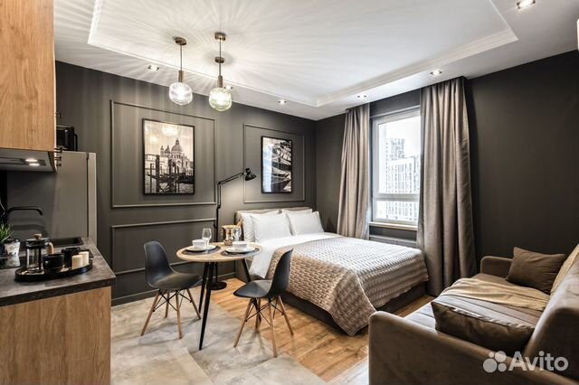 

Квартира-студия, 25 м², 2 кровати