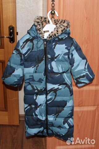 Зимний комбенизон из пуха. Рост 62-74см