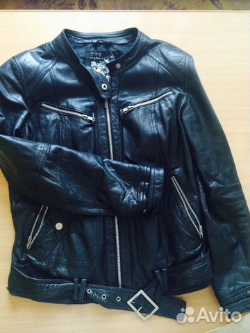 Кожаная куртка zara
