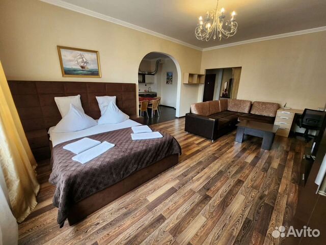 

Квартира-студия, 52 м², 2 кровати