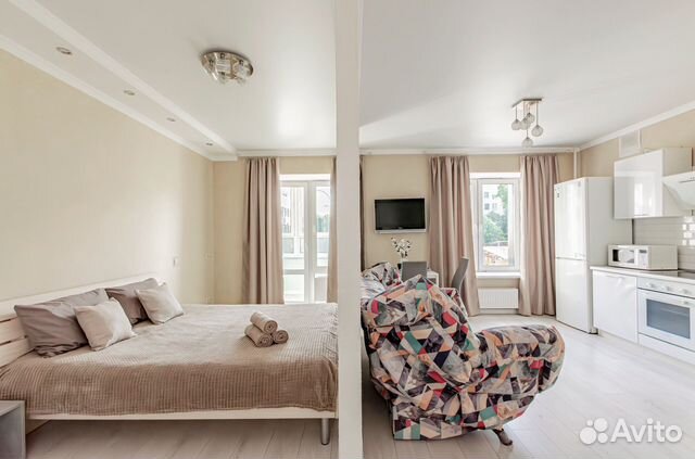 

Квартира-студия, 41 м², 2 кровати
