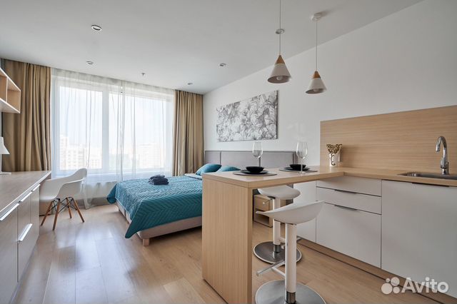

Квартира-студия, 27 м², 1 кровать